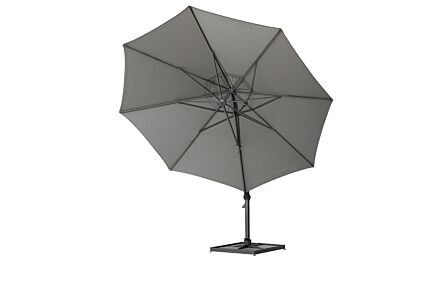 Four Seasons Outdoor Siesta 3.5m Round Charcoal Parasol -125kg Siesta Granite Grey Base Four Seasons Outdoor Siesta 3.5m Round Charcoal Parasol -125kg Siesta Granite Grey Base