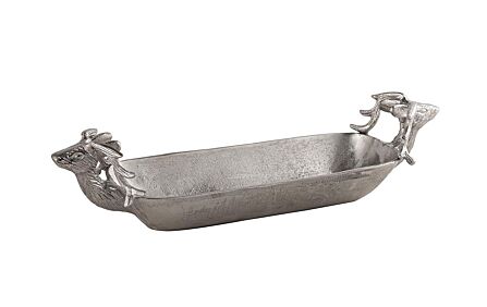 Hill Interiors Farrah Collection Silver Deer Display Tray Hill Interiors Farrah Collection Silver Deer Display Tray