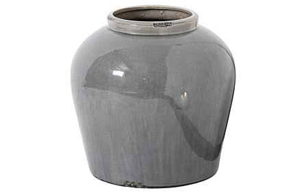 Hill Interiors Garda Grey Glazed Juniper Vase