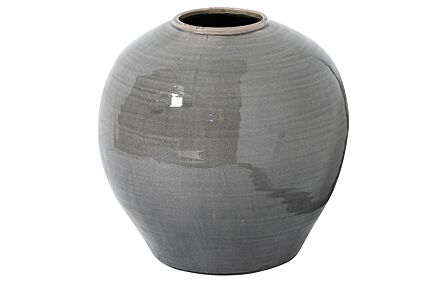 Hill Interiors Garda Grey Glazed Regola Vase Hill Interiors Garda Grey Glazed Regola Vase