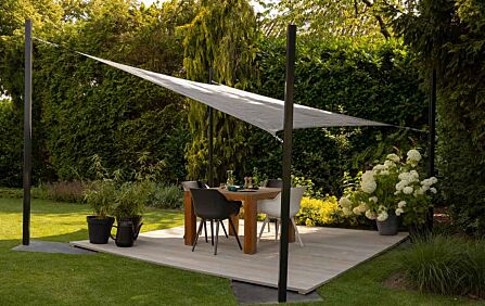 Pacific Lifestyle 3.6m Square Shade Sail Grey Pacific Lifestyle 3.6m Square Shade Sail Grey