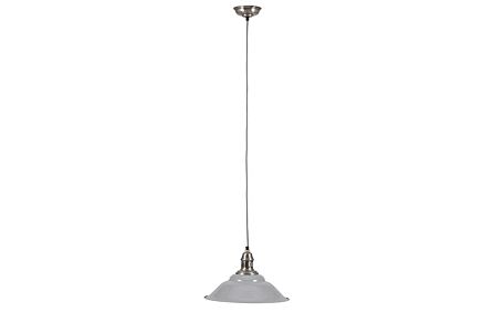 Pacific Lifestyle Macchiato Grey and Silver Metal Cafe Pendant