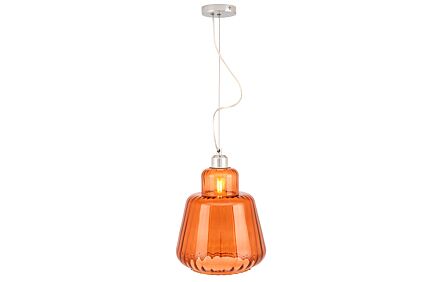 Pacific Lifestyle Porto Orange Optic Glass Tapered Pendant