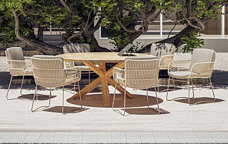 4 Seasons Outdoor Murcia Six Seat Round Garden Dining Set 4 Seasons Outdoor Murcia Six Seat Round Garden Dining Set