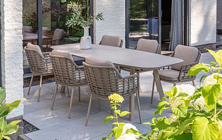4 Seasons Outdoor Puglia 6 Seat Oval Dining Set 4 Seasons Outdoor Puglia 6 Seat Oval Dining Set