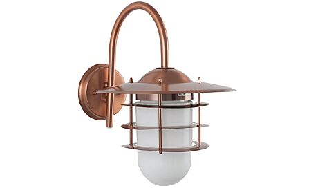Pacific Lifestyle Centauri Copper Metal and Opaque Glass Wall Light Pacific Lifestyle Centauri Copper Metal and Opaque Glass Wall Light