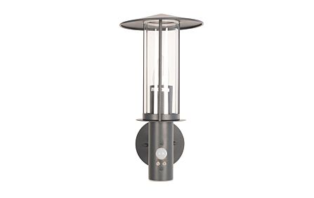 Pacific Lifestyle Myosotis Dark Grey Metal PIR Chimney Wall Light