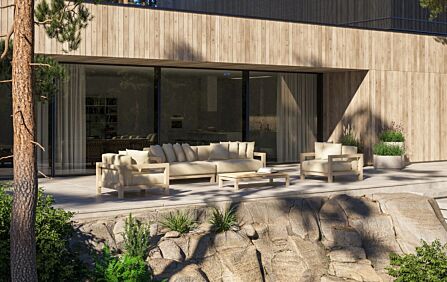 4 Seasons Outdoor Raffinato Lounge Set with Coffee Tables