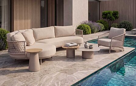 4 Seasons Outdoor Sardinia Garden Lounge Set With Chair & Demi Tables