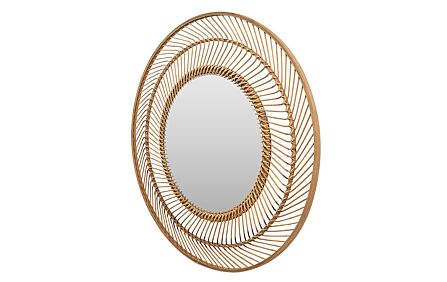 Pacific Lifestyle Bamboo Round Wall Mirror Large