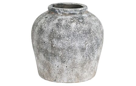 Hill Interiors Aged Stone Ceramic Vase