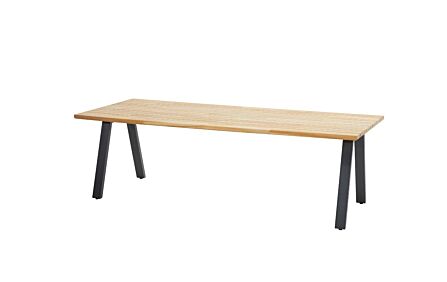 4 Seasons Outdoor Ambassador 240 Teak Dining Table With Anthracite Legs