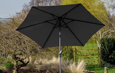 Pacific Lifestyle Riva Anthracite 3.5m Parasol & 40kg Wheeled Base