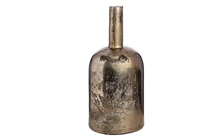 Hill Interiors Large Floor Standing Antique Silver Glass Vase