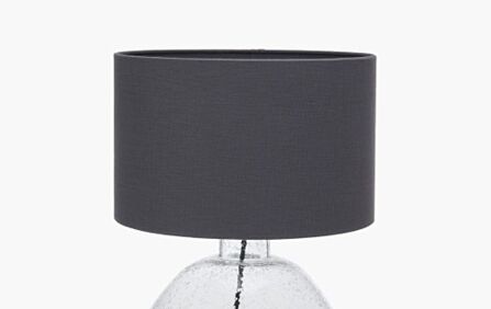 Pacific Lifestyle Beja Organic Shape Clear Bubble Glass Table Lamp