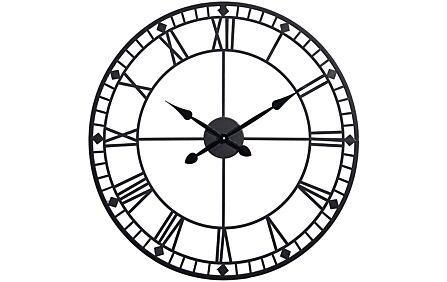 Pacific Lifestyle Black Metal Skeleton Wall Clock Pacific Lifestyle Black Metal Skeleton Wall Clock