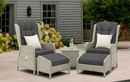 Bramblecrest Chedworth Garden Recliner Set - Grey Bramblecrest Chedworth Garden Recliner Set - Grey