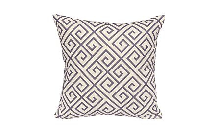 Bramblecrest Cocoa Greek Key Scatter Cushion