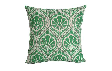 Bramblecrest Teal Motif Square Scatter Cushion