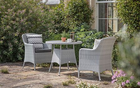 Bramblecrest Tetbury Round Outdoor Bistro Set - Graphite Bramblecrest Tetbury Round Outdoor Bistro Set - Graphite