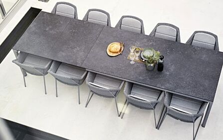 Cane-Line Breeze Ten Seater Extending Dining Set - Grey