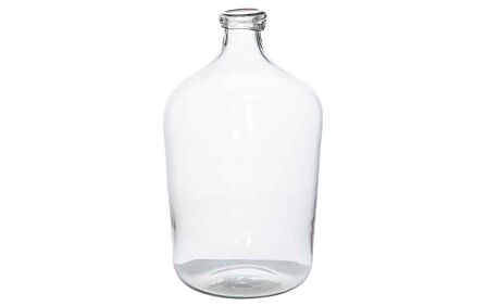 Hill Interiors Bulbous Tall Narrow Neck Glass Vase