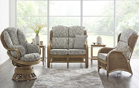 Cane Industries Bari Two Seater Cane Conservatory Suite Cane Industries Bari Two Seater Cane Conservatory Suite