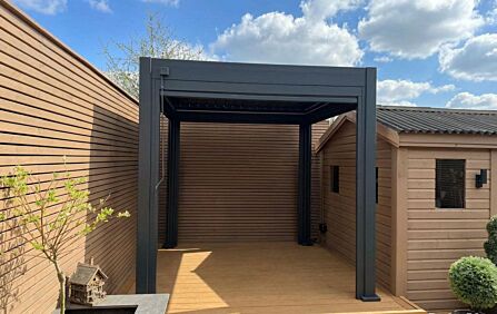 Celtic Leisure 2.5m x 2.5m Aluminium Pergola - Anthracite