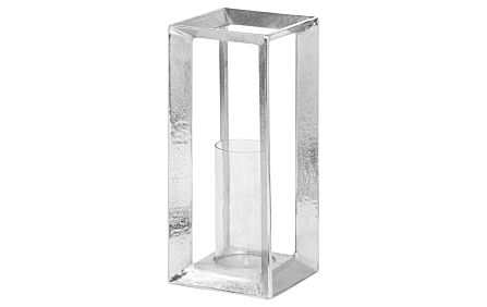 Hill Interiors Farrah Collection Silver Candle Stand
