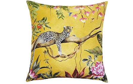 Furn. Leopard Outdoor Cushion - Gold Furn. Leopard Outdoor Cushion - Gold