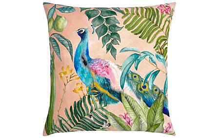 Furn. Peacock Outdoor Cushion - Blush Furn. Peacock Outdoor Cushion - Blush
