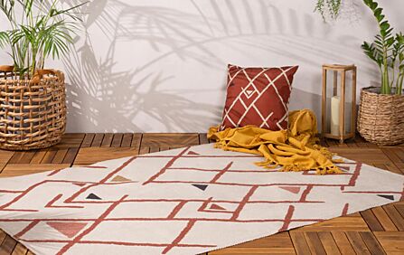 Furn. Inka 120x170cm Outdoor Rug - Brick Furn. Inka 120x170cm Outdoor Rug - Brick