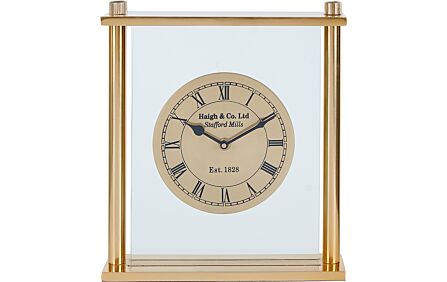 Pacific Lifestyle Gold Square Framed Standing Table Clock
