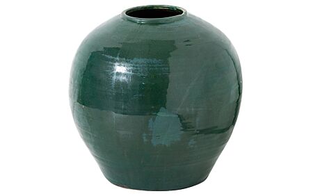 Hill Interiors Garda Emerald Glazed Regola Vase Hill Interiors Garda Emerald Glazed Regola Vase