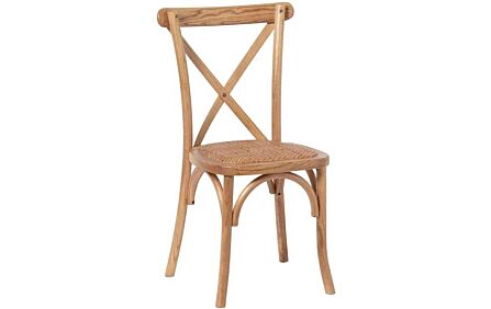 Hill Interiors Oak Cross Back Dining Chair