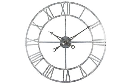 Hill Interiors Silver Foil Skeleton Wall Clock