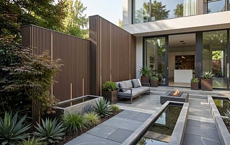 Aluxo Kladd Exterior Standard Slat Wall Panel 180cm x 20cm - Smoked Oak