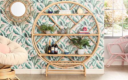 Desser Large Natural Rattan Etagere Desser Large Natural Rattan Etagere
