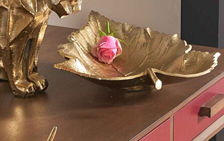 Pacific Lifestyle Gold Metal Leaf Bowl Pacific Lifestyle Gold Metal Leaf Bowl