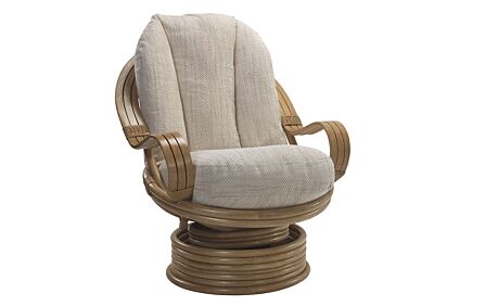 Desser Madrid Light Oak Cane Rattan Swivel Chair Desser Madrid Light Oak Cane Rattan Swivel Chair