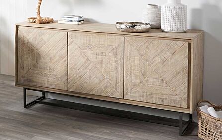 Pacific Lifestyle Marca Acacia Wood Three Door Sideboard Pacific Lifestyle Marca Acacia Wood Three Door Sideboard