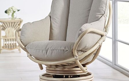 White shop swivel rocker