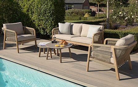 Maze Martinique Two Seat Rope Garden Sofa Set  Maze Martinique Two Seat Rope Garden Sofa Set