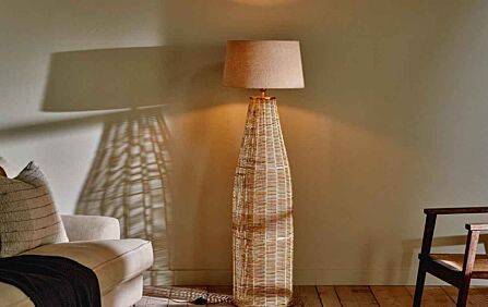 Nkuku Noko Rattan Floor Lamp