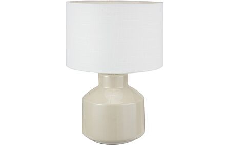 Pacific Lifestyle Nora Cream Crackle Effect Table Lamp