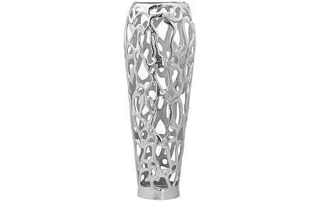 Ohlson Silver Large Perforated Coral Inspired Vase