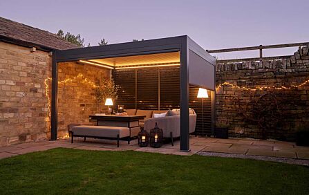 Pacific Lifestyle Abierto 3m x 4m Electric Pergola - Anthracite Pacific Lifestyle Abierto 3m x 4m Electric Pergola - Anthracite