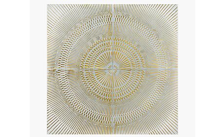 Pacific Lifestyle Antique White And Gold Textured Metal Wall Art Pacific Lifestyle Antique White And Gold Textured Metal Wall Art