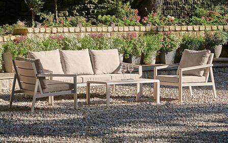 Pacific Lifestyle Aruba Three Seat Garden Sofa Set - Latte Pacific Lifestyle Aruba Three Seat Garden Sofa Set - Latte