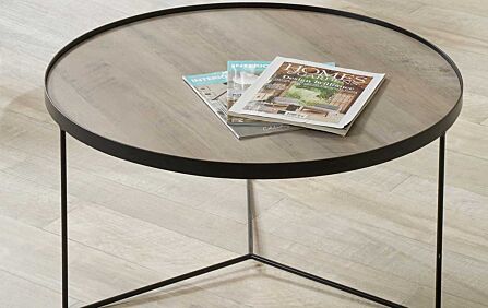 Pacific Lifestyle Brookfield Brown Wood Veneer Coffee Table